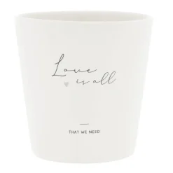 Bastion Collections Becher Love is all that we need schwarz