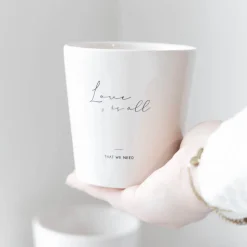 Bastion Collections Becher Love is all that we need schwarz