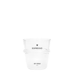 Bastion Collections Espresso Glas Espresso of gold Schwarz