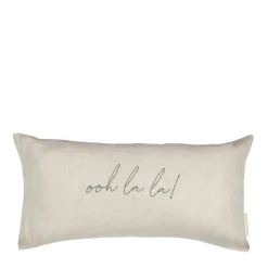 Bastion Collections Kissen Ohh la la! 35 x 70 cm naturfarben