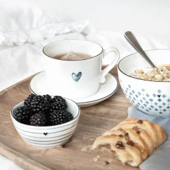 Bastion Collections Schale Iris Blue Print