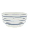 Bastion Collections Schale Watercolour Blue Stripes mittel