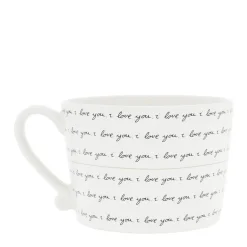 Bastion Collections Tasse I love you schwarz