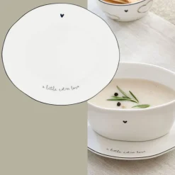 Bastion Collections Teller Oval Heart in black klein