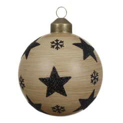 Baumkugel Sterne Glas braun
