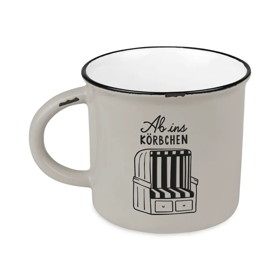 Becher Vintage Maritim Ab ins Körbchen