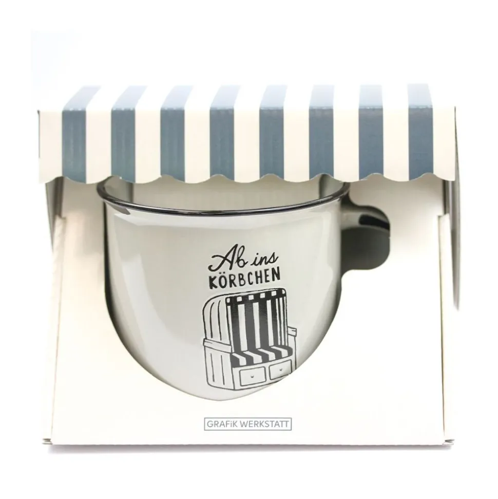 Becher Vintage Maritim Ab ins Körbchen