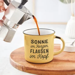 Becher Vintage Sonne im Herzen