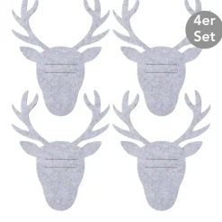 Bestecktasche Ulf 4er-Set hellgrau