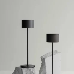 Blomus Mobile LED-Tischleuchte Farol Gunmetal