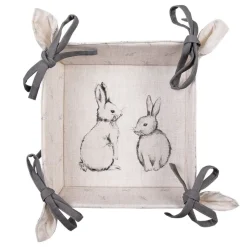 Brotkörbchen Kaninchen beige