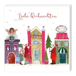 Cocktailservietten Häuser