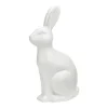 Deko Hase sitzend weiß groß