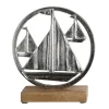 Deko-Aufsteller Boot Aluminium