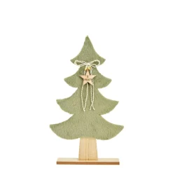 Dekoaufsteller Tanne 31 cm grün