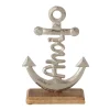 Dekofigur Anker Ahoi silberfarben