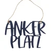 Dekohänger Ankerplatz Schwarz