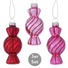 Dekohänger Bonbon 3er-Set pink-rot
