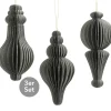 Dekohänger 3er Set graugrün 12 cm