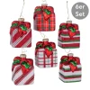 Dekohänger Geschenk 6er-Set rot
