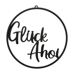 Dekohänger Glück Ahoi schwarz