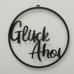 Dekohänger Glück Ahoi schwarz