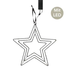 Dekohänger LED Stern Erik schwarz