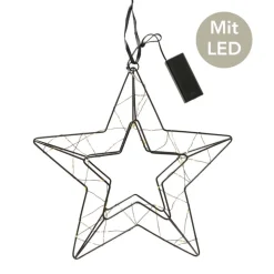 Dekohänger LED Stern Ulf schwarz