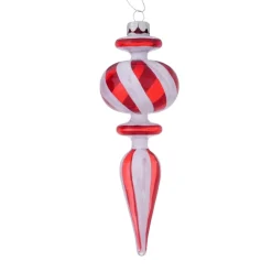 Dekohänger Ornament rot-weiß