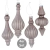 Dekohänger Ornamente 4er-Set grau