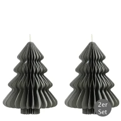 Dekohänger Tanne graugrün 8 cm 2er-Set