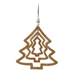Dekohänger Tannen naturfarben-weiß