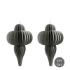 Dekohänger Tropfen graugrün 8 cm 2er-Set