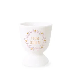 Eierbecher Frohe Ostern! Weiß