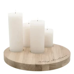 Eulenschnitt Adventskranz Kerzenbrett Merry Christmas