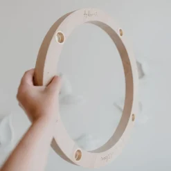 Eulenschnitt Adventskranz aus Eiche