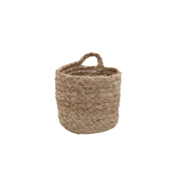 Eulenschnitt Aufbewahrungskorb aus Jute klein