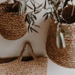 Eulenschnitt Aufbewahrungskorb aus Jute klein