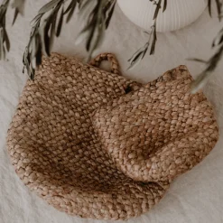 Eulenschnitt Aufbewahrungskorb aus Jute mittel