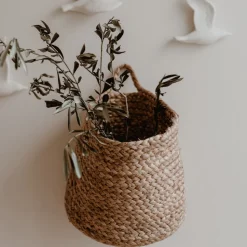 Eulenschnitt Aufbewahrungskorb aus Jute mittel