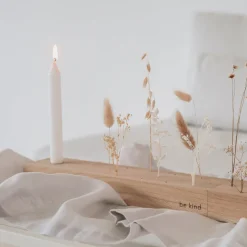 Eulenschnitt Blumen- und Kerzenständer be kind