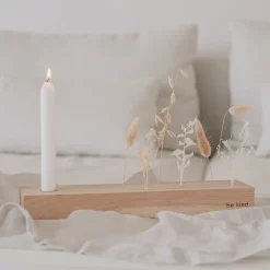 Eulenschnitt Blumen- und Kerzenständer be kind