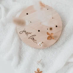 Eulenschnitt Blumenständer Just love