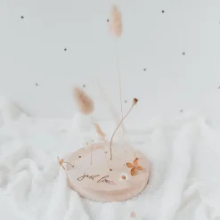 Eulenschnitt Blumenständer Just love