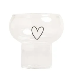 Eulenschnitt Bubble Glas Herz