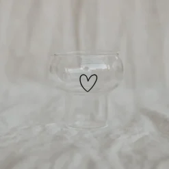 Eulenschnitt Bubble Glas Herz