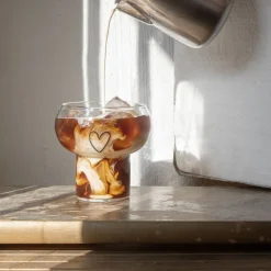 Eulenschnitt Bubble Glas Herz