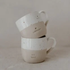 Eulenschnitt Cappuccino-Tasse Glücklich