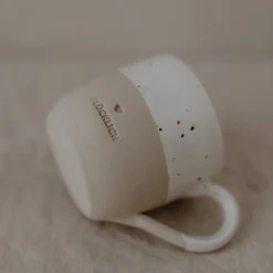 Eulenschnitt Cappuccino-Tasse Glücklich