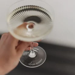 Eulenschnitt Champagnerglas Kleine Auszeit